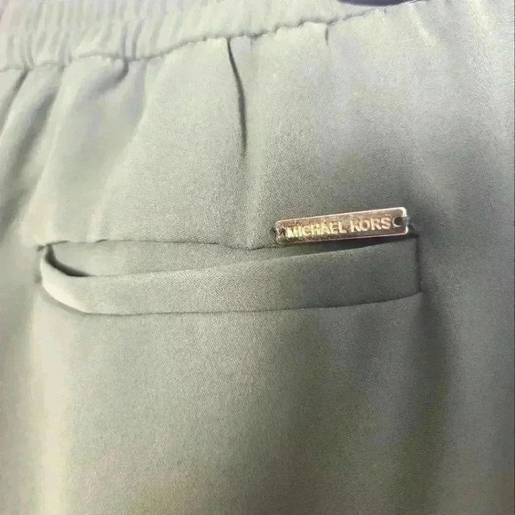 MICHAEL KORS Women's Jogger Style Green And White Stripe Size Small - Picture 5 of 9